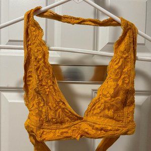 Urban Outfitters lace yellow bralette